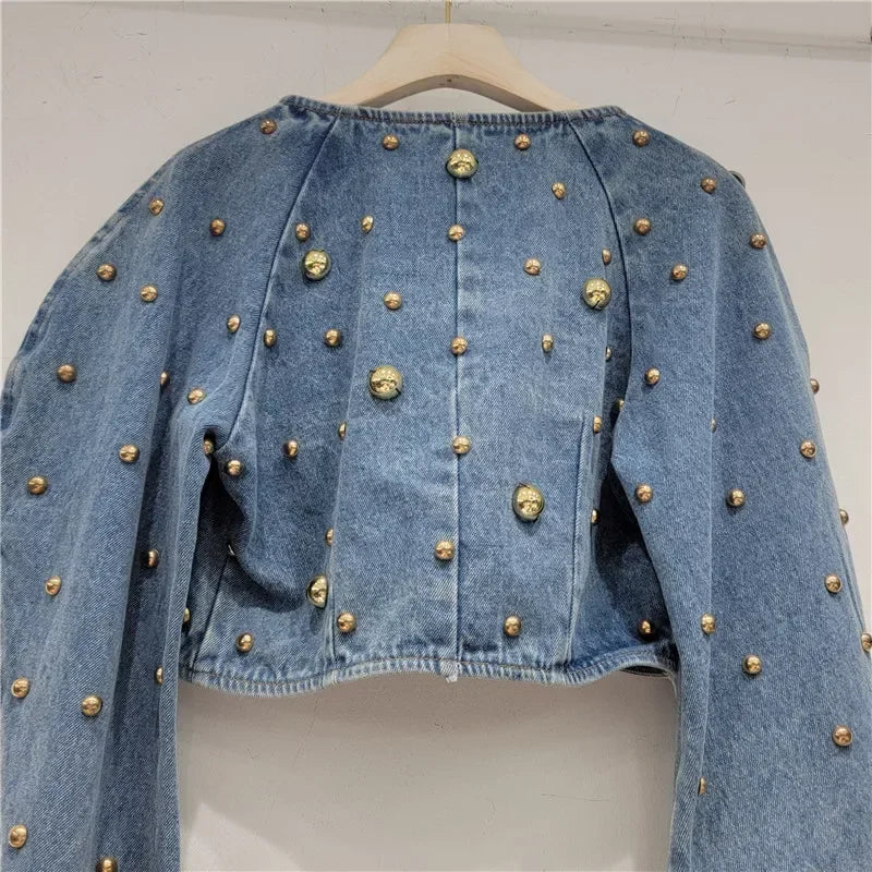 Studded Jeans Jacket