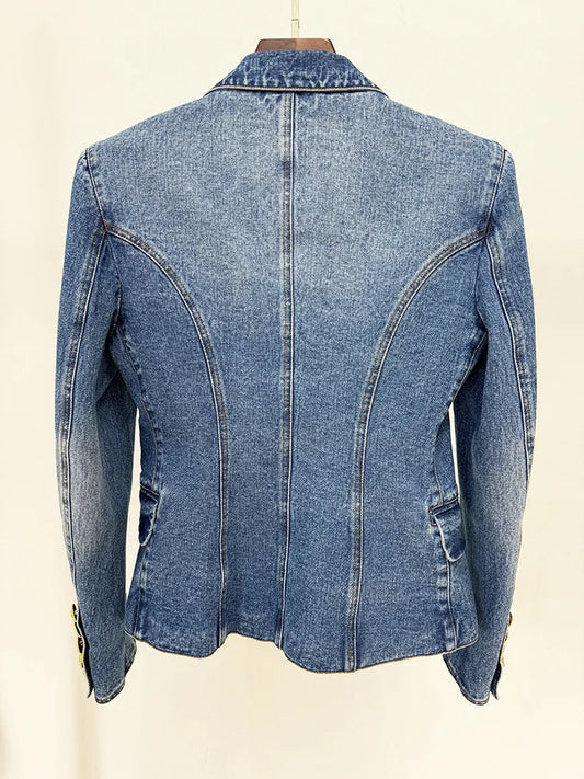 Denim Jacket and Skirt Set